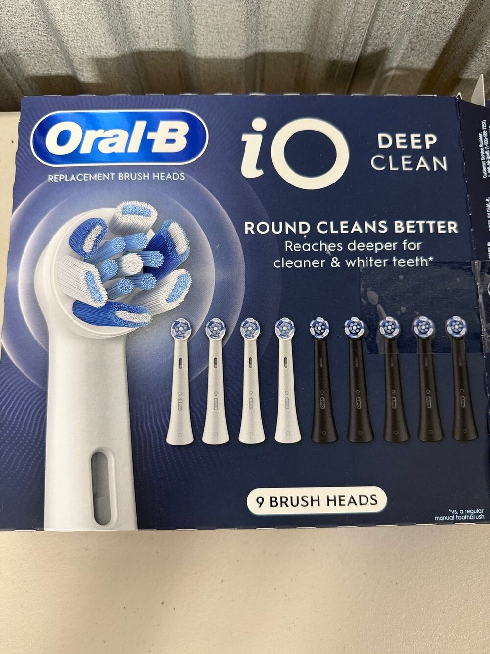 9-count Oral-B iO Deep Clean Replacement Toothbrush Heads